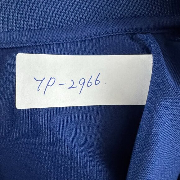 Masters Tech Polo Shirt Mens Large Blue Short Sleeve‎ Printed Golf TP-2966 - Picture 2 of 8